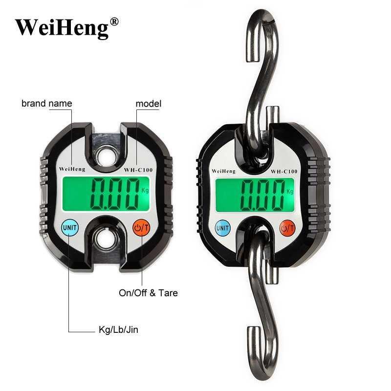 WeiHeng Timbangan Koper Digital 150kg - WH-C100 - Black