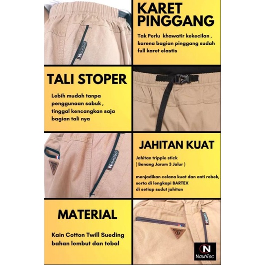 Celana Sirwal Cingkrang Stoper Flag Pria Dewasa By Nauhtec Semi Formal Bahan Katun Twil Stretch