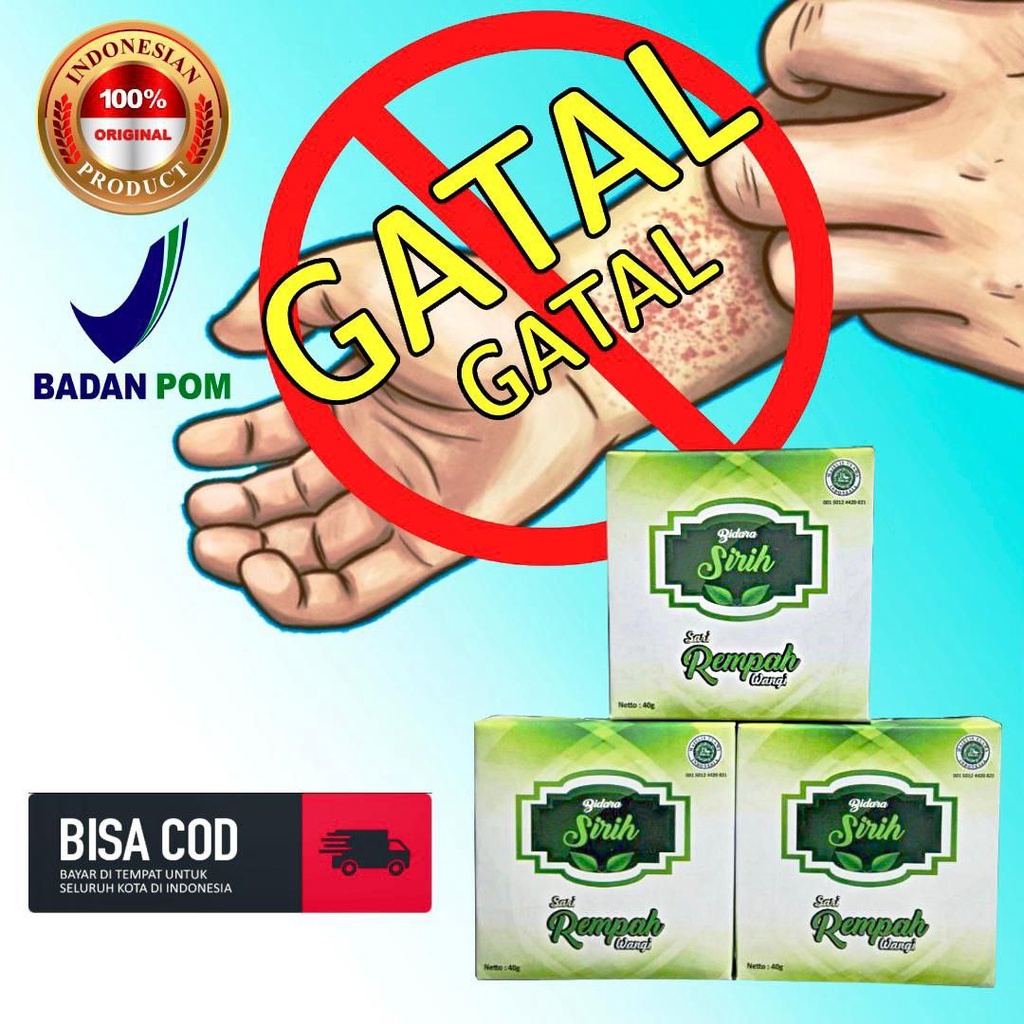 Sabun Gatal Bidara Sirih Obat Kulit Gatel,Eksim,Scabies,Kudis