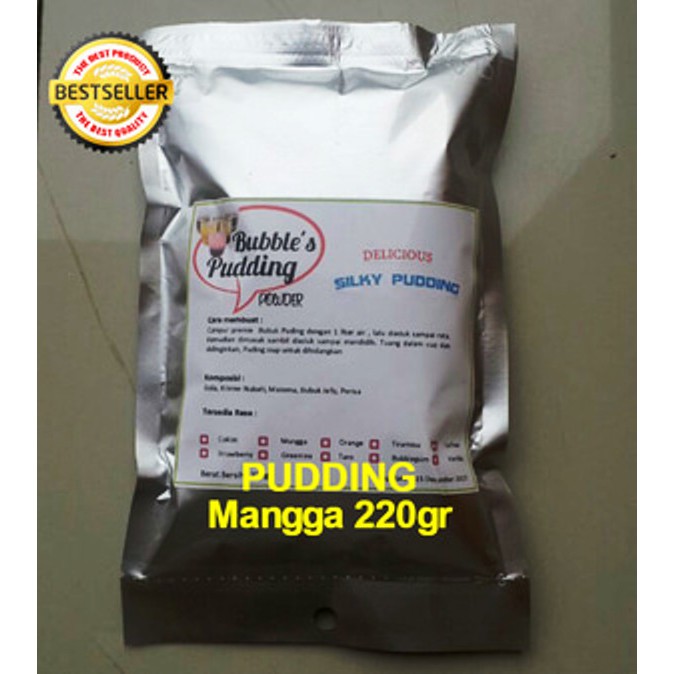 

Bubble's Frizco Mangga 220gr Premix Silky Pudding Powder Bahan Bubuk Puding Sutra manggo mango