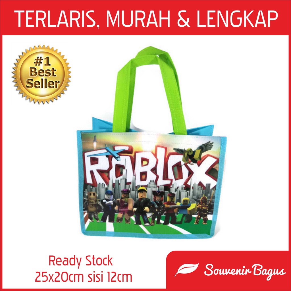 Tas Ultah Roblox Tas Souvenir Ulang Tahun Roblox Murah Terlaris Goodie Bag Game Roblox Jakarta