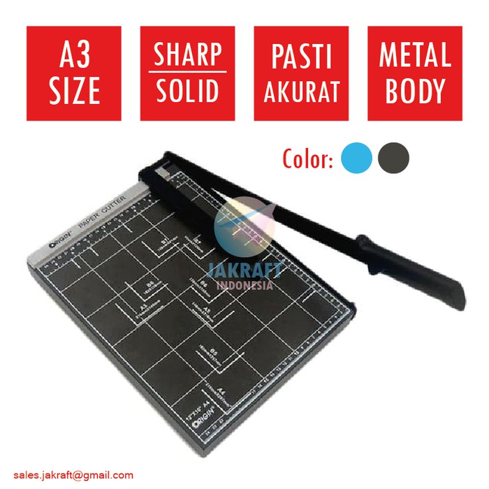 

Alat Potong Kertas Paper Cutter Trimmer A3 ORIGIN PCC-A3R