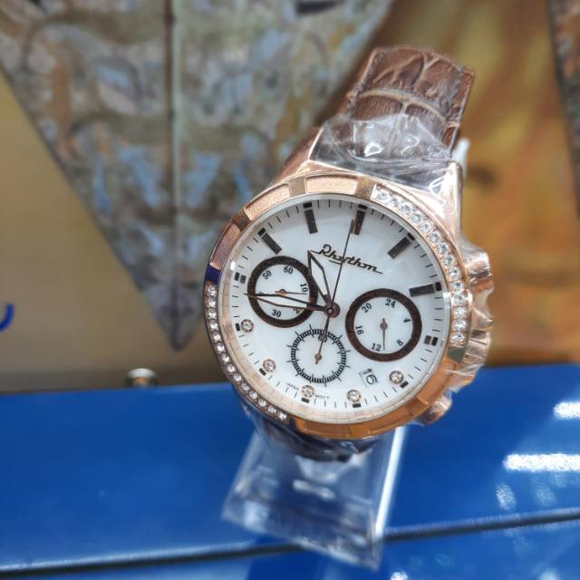Jam Tangan Rhythm 1621 Kulit Original Garansi