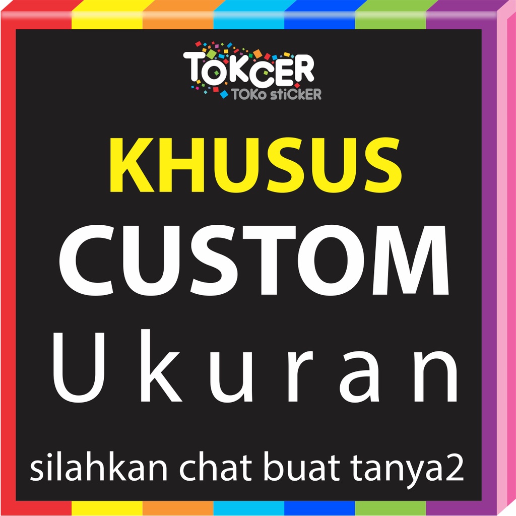 Stiker Ukuran Custom Kulkas Pintu Lemari