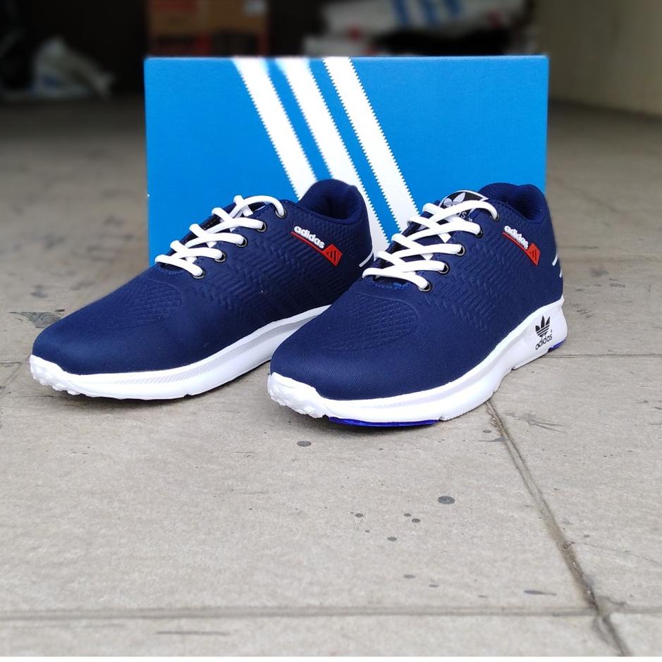 Terbaru.. SEPATU ADIDAS RUNNING PRIA WANITA TERBARU - CASUAL SNEAKERS ADIDAS RUNNING BIRU NAVY