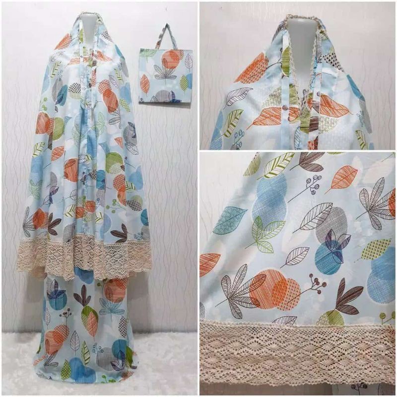 mukena katun Jepang jumbo