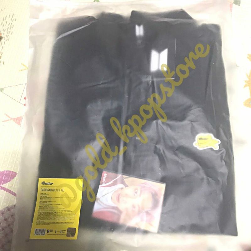 (PELUNASAN) BTS CARDIGAN BLACK BUTTER