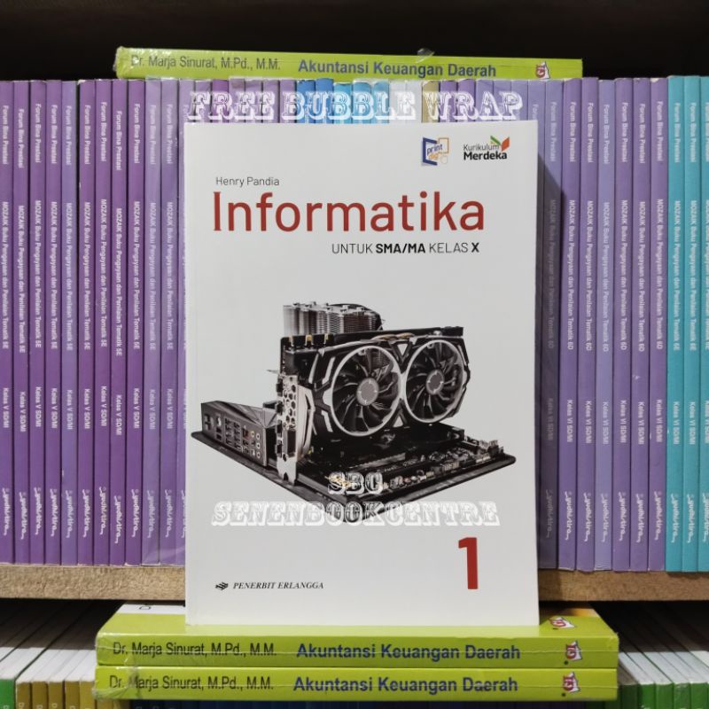 Jual Buku Informatika Kelas 1/X 10 SMA Erlangga Kurikulum Merdeka