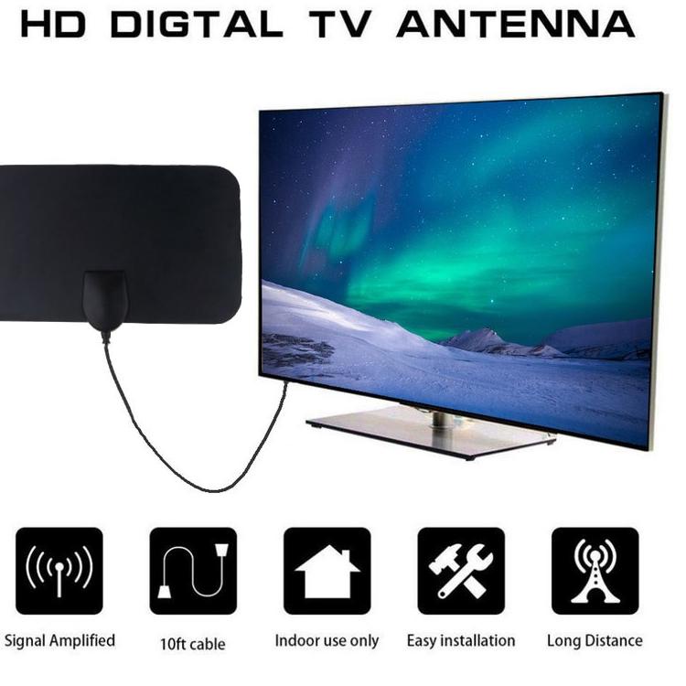 [KODE FTYH8] Taffware Antena HD Clear Vision 4K Antena TV Dalam yang Bagus Antena TV LED Indoor Antenna TV Tembok