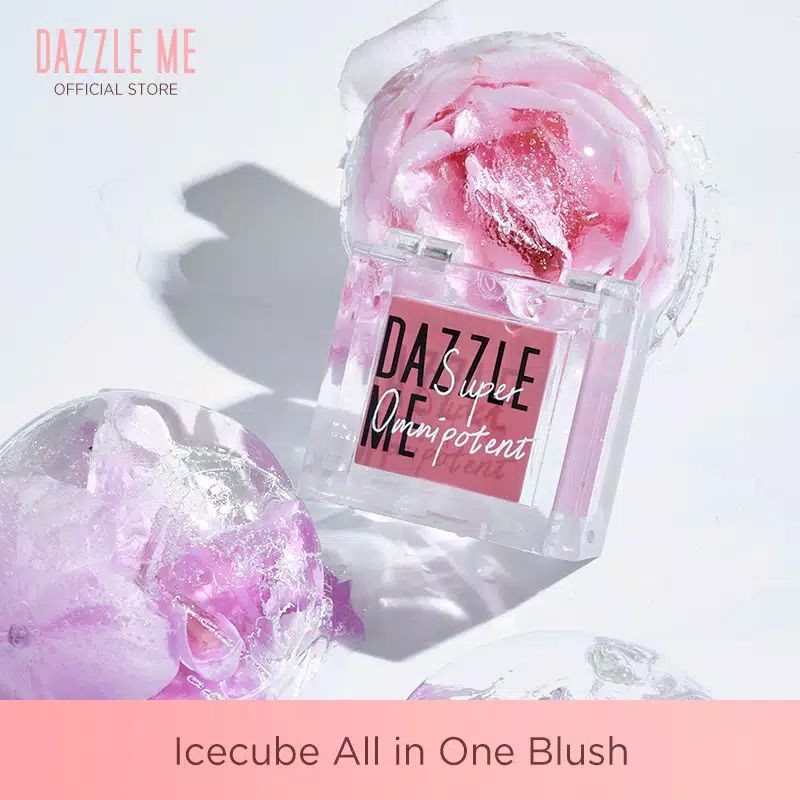 Dazzle me ice cube Crystal Blush Highlighter All in one Glow