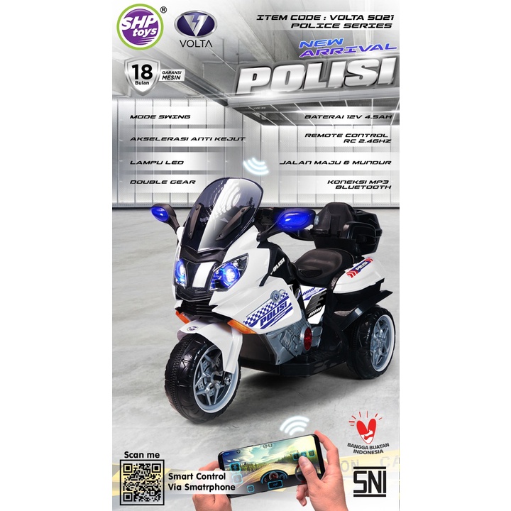 MOTOR ANAK AKI VOLTA SAMURAI 5021 REMOTE+HELM