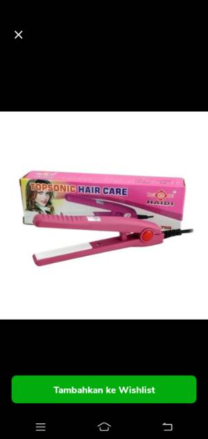 Catok Mini Haidi Pelurus Rambut HD768