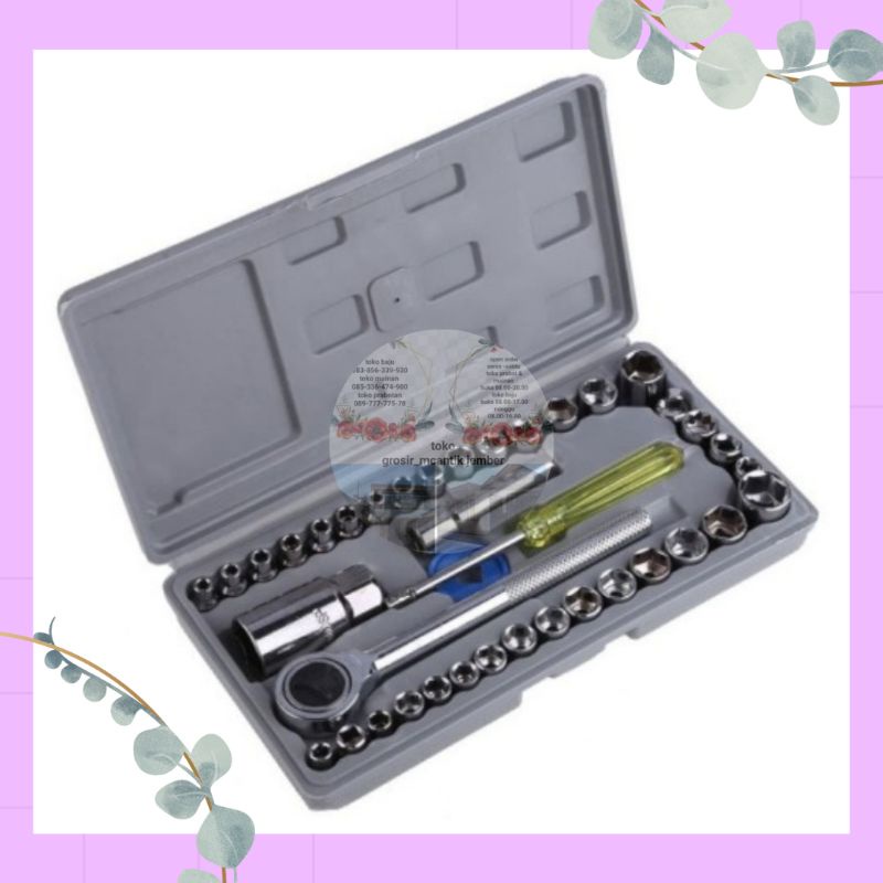 Kunci Shoke Set 40 Ukuran Engkol | Kunci Pas Wrench Vanstar Aima