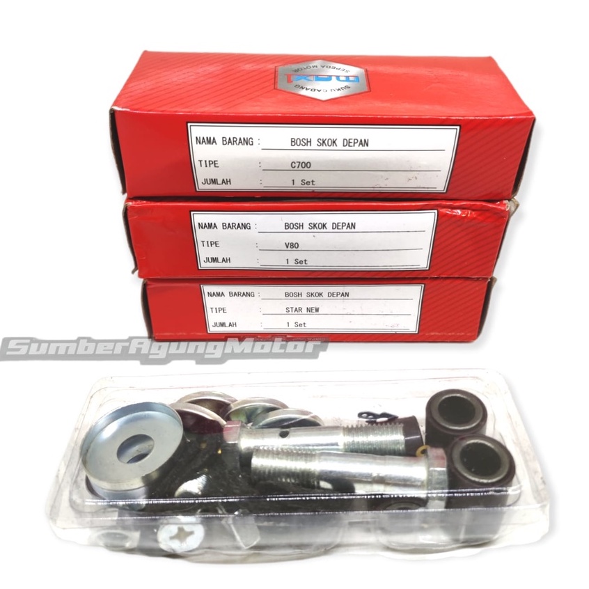 BAUT SET REPAIRKIT BOSH SKOK SHOCK DEPAN YAMAHA V75 V80 HONDA C700 C70 HONDA ASTREA STAR