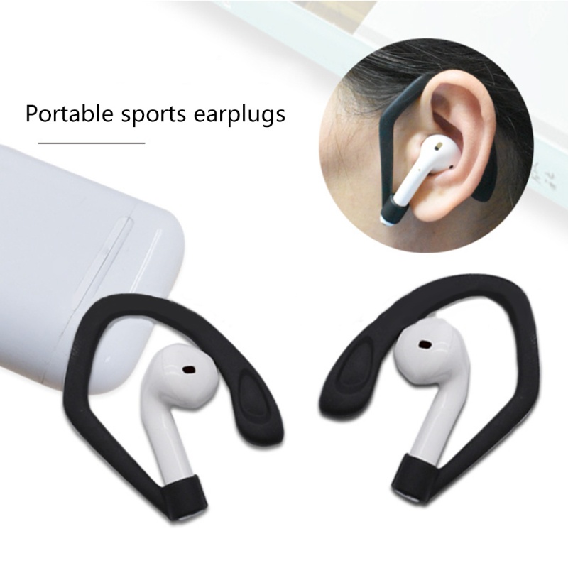 Bt Tips Telinga Silikon Lembut Anti-Slip Sport Earbud Tips Kait Telinga Anti-Drop Multiple