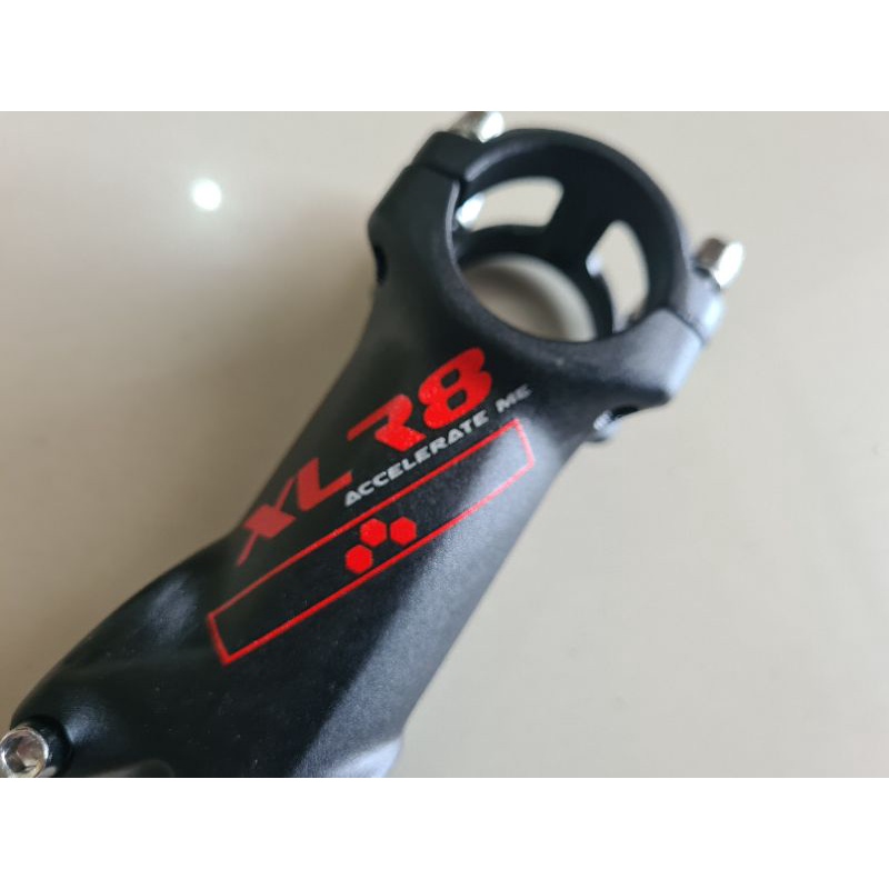 Stem Sepeda XLR8 Taiwan Panjang 8cm 80mm 80 mm Alloy Diameter 31.8 Oversize Alumunium 17 Derajat MTB Roadbike Road bike Mosso