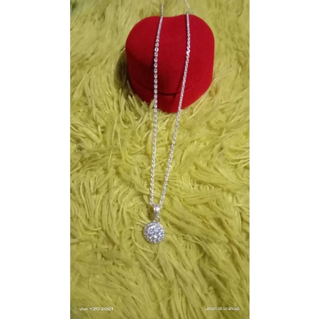 kalung perak murni rantai medan