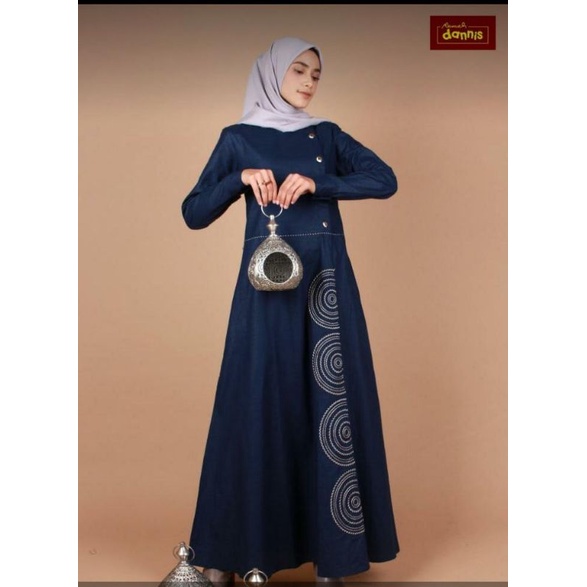 ❤️ Dannis Online Surabaya ❤️ A211207 Abaya Dannis Terbaru Gamis Muslim Fashion Dress Wanita Panjang 