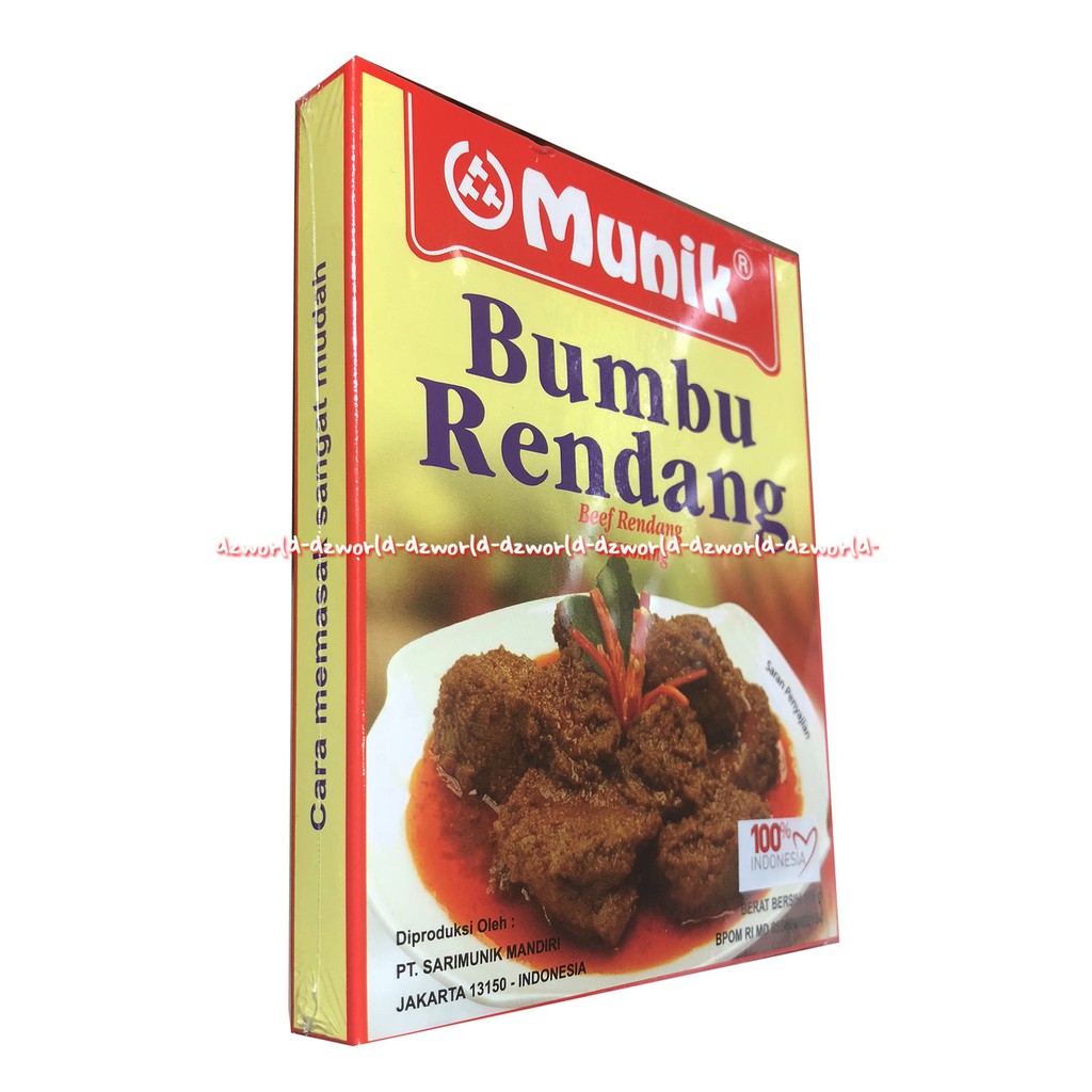 Munik Bumbu Rendang Beef Rendang Seasoning Bumbu Instan 115gr