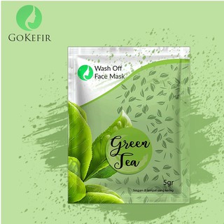 SANSA MASKER / Wash off mask- GREEN TEA / Masker Wajah ...