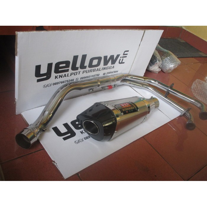 Knalpot Yoshimura R11 fullsystem untuk Yamaha R25 / Ninja 250 fi/carbu