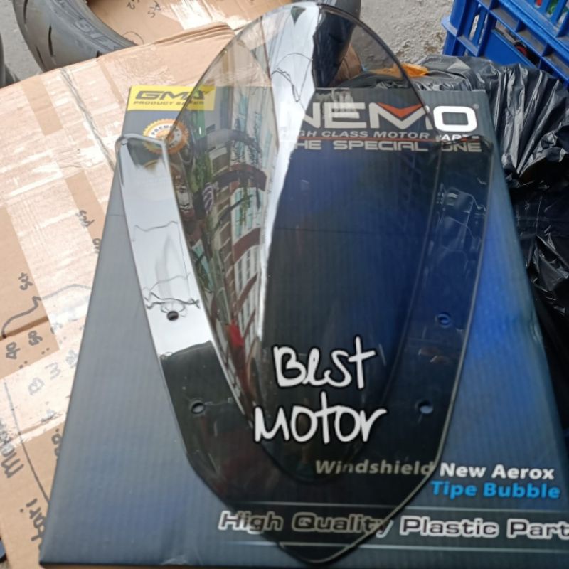 Windshield Visor Aerox New Connected 2021 Nemo GMA Winsil Aerox New tipe bubble