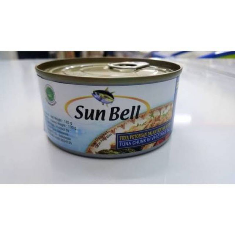 

SUN BELL TUNA CHUNK IN VEGETABLE OIL MAKANAN KALENG 185GR