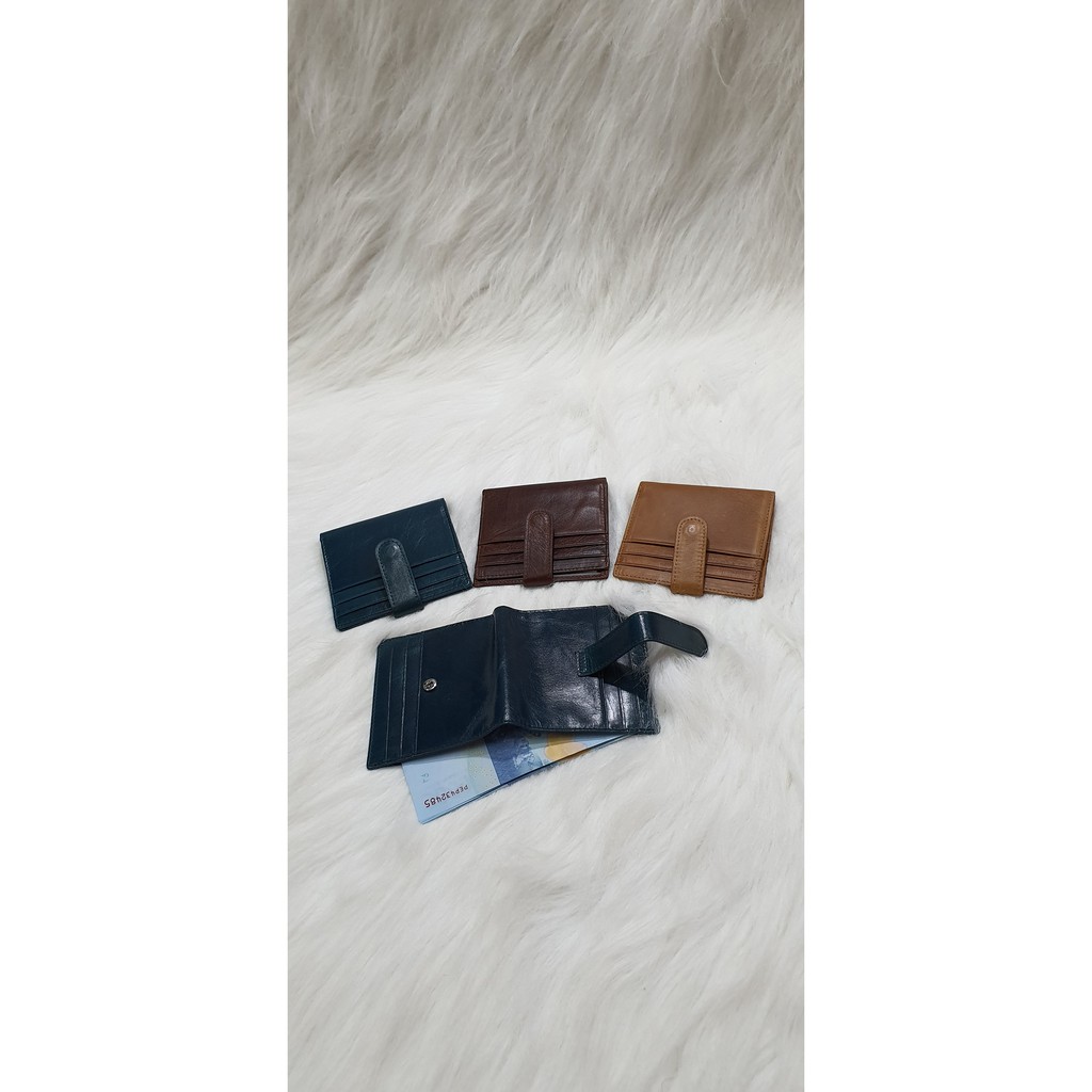 dompet kartu fashion kulit card holder wallet genuine leather leo