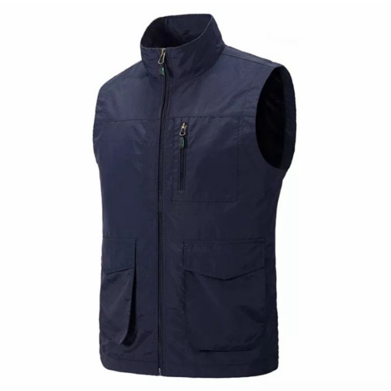 Rompi pria terbaru dan keren / rompi pria polos / rompi outdor pria multipungsi