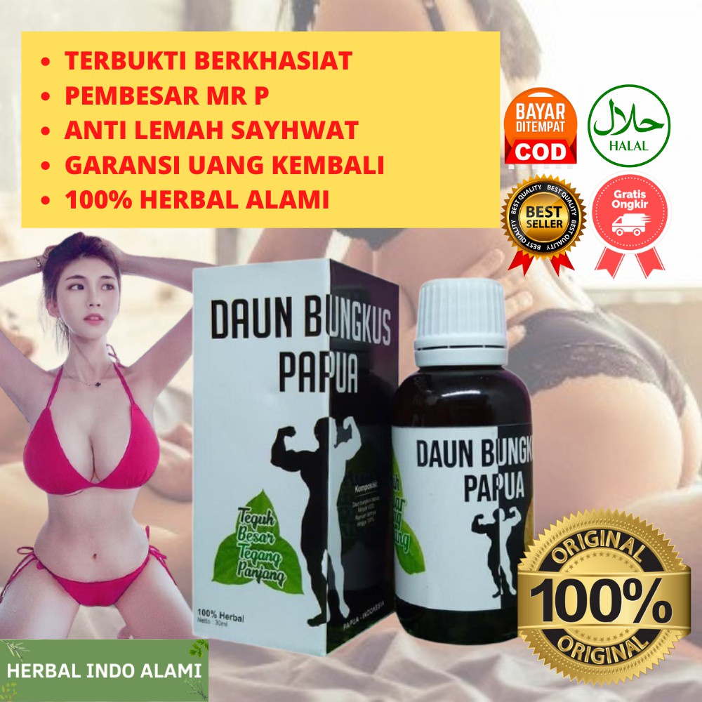 MINYAK DAUN BUNGKUS PAPUA ORIGINAL - PEMBESAR ALAT VITAL PRIA - PEMBESAR KELAMIN PRIA PERMANEN