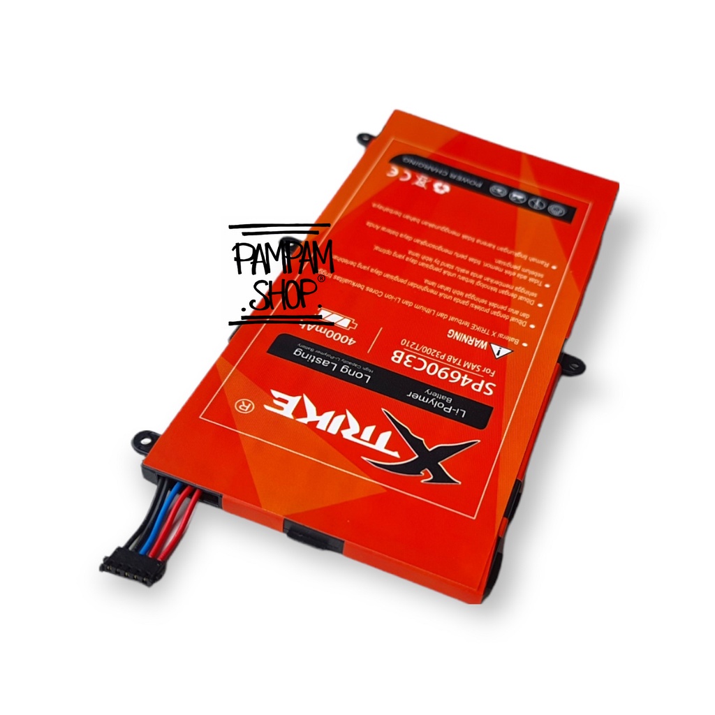 Baterai XTRIKE Double Power Original Samsung Galaxy Tablet Tab 3 P3200 T4000E T210 T211 Batre Batrai