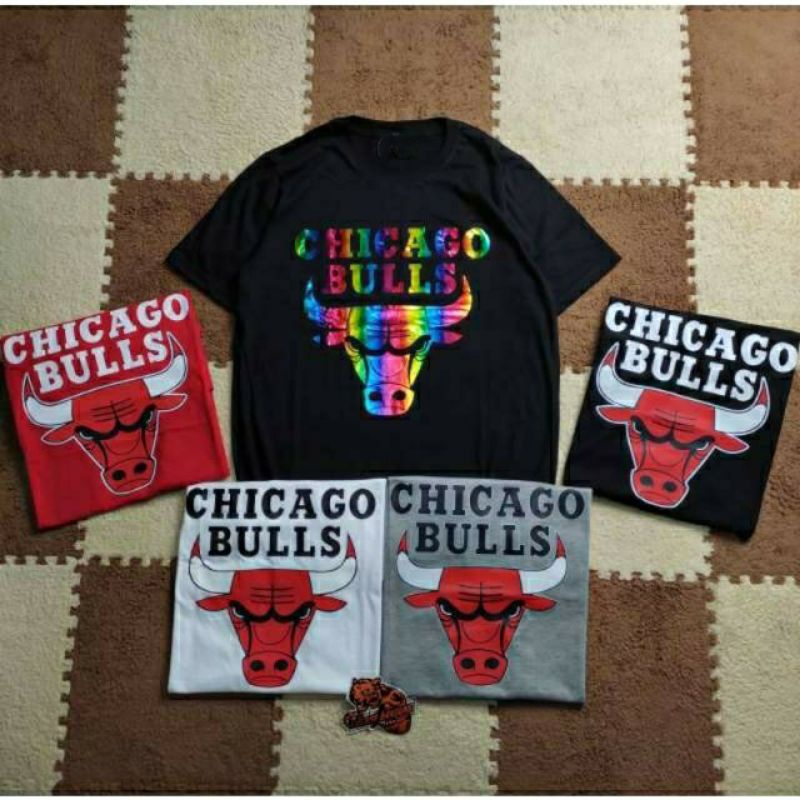 KAOS CHICAGO BULLS BANTENG LOGO BAJU TSHIRT NBA BASKET COMBED 30S