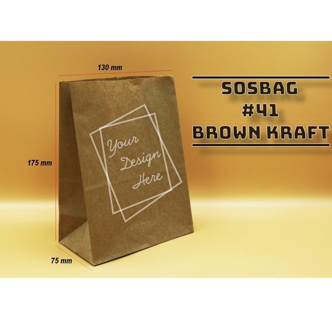 

Kirim Langsung E0CCO PAPER BAG - KODE 41 - BROWN KRAFT - KANTONG KERTAS KENTANG ROTI - 100 PCS 49 Te