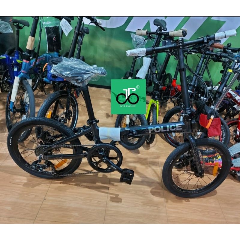 Sepeda Lipat 20" Police Texas L (8speed, hydrolic)