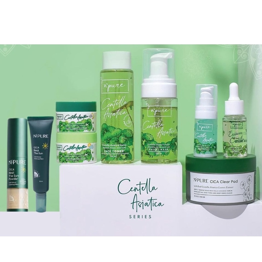 ✦SINAR✦ NPure Cica Centella Acne Care - Facial Wash - Toner - Essence - Clear Pad - Cream- SunScreen - Acne Spot - Dark Spot