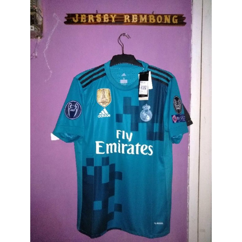 jersey bola real madrid 3rd 2016/2017 gradeori thailand full patch Champions & wcc 2017
