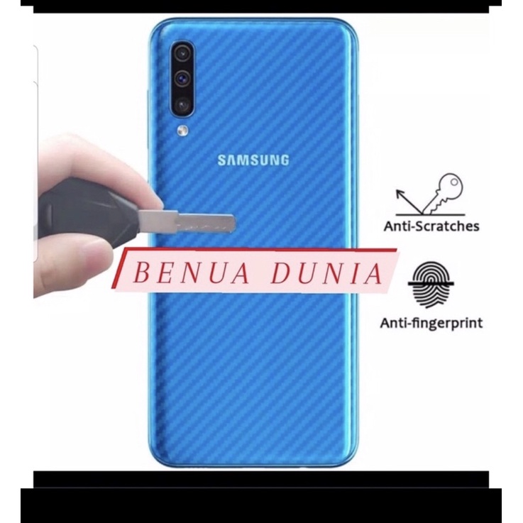 SKIN KARBON SAMSUNG A03S - ANTI GORES BELAKANG SAMSUNG A03S ANTI LECET - BENUA DUNIA