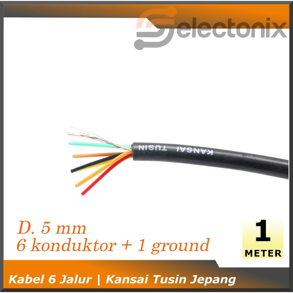 Kabel Audio 6 Jalur | Kansai Tusin [1m]