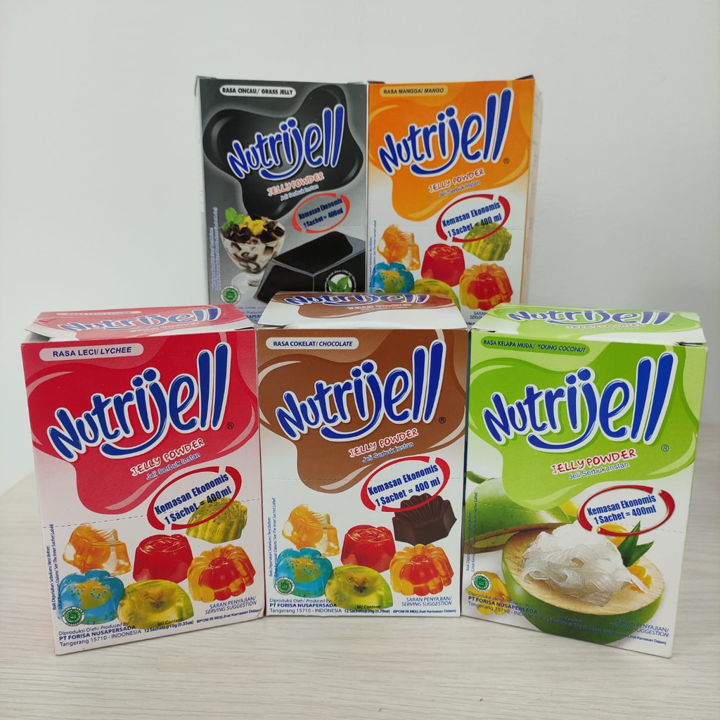 

NUTRIJELL Ekonomis Kelapa Leci Mangga Cincau Cokelat 10gr