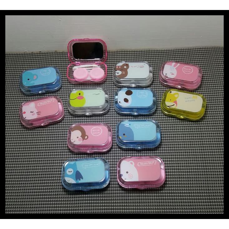 

6AN7 KOTAK TEMPAT SOFTLENS CONTACT SOFT LENS CASE KARAKTER ANIMAL 1UDQ