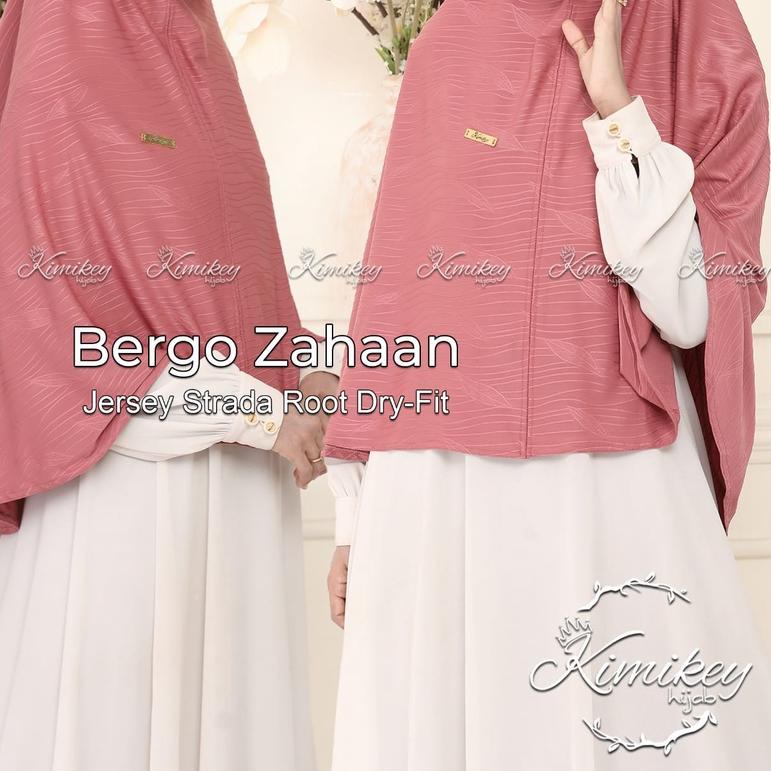 KImikey Hijab Instan Zahaan Jumbo Bahan Strada Dry-Fit