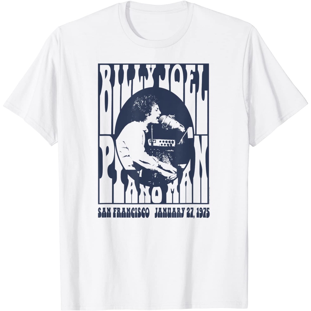 KAOS DEWASA Billy Joel - Piano Man, 1975 T-Shirt