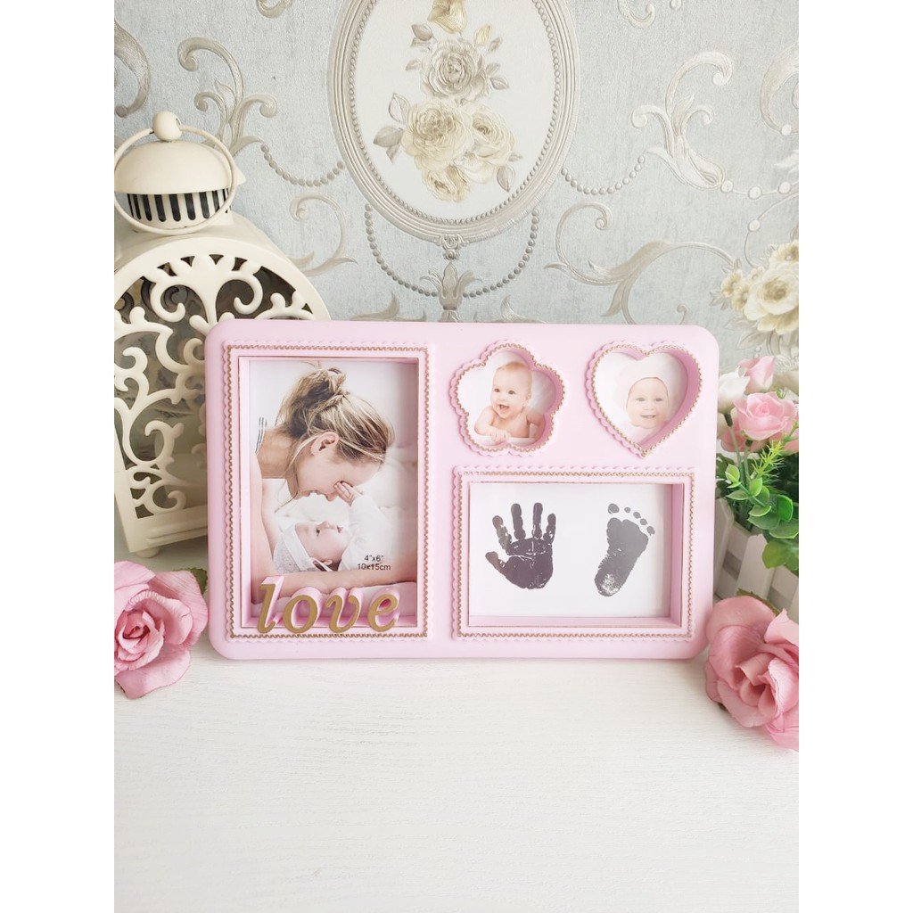 Baby Photo Frame With Stamp / Bingkai Meja Foto Pigura Bayi New Born