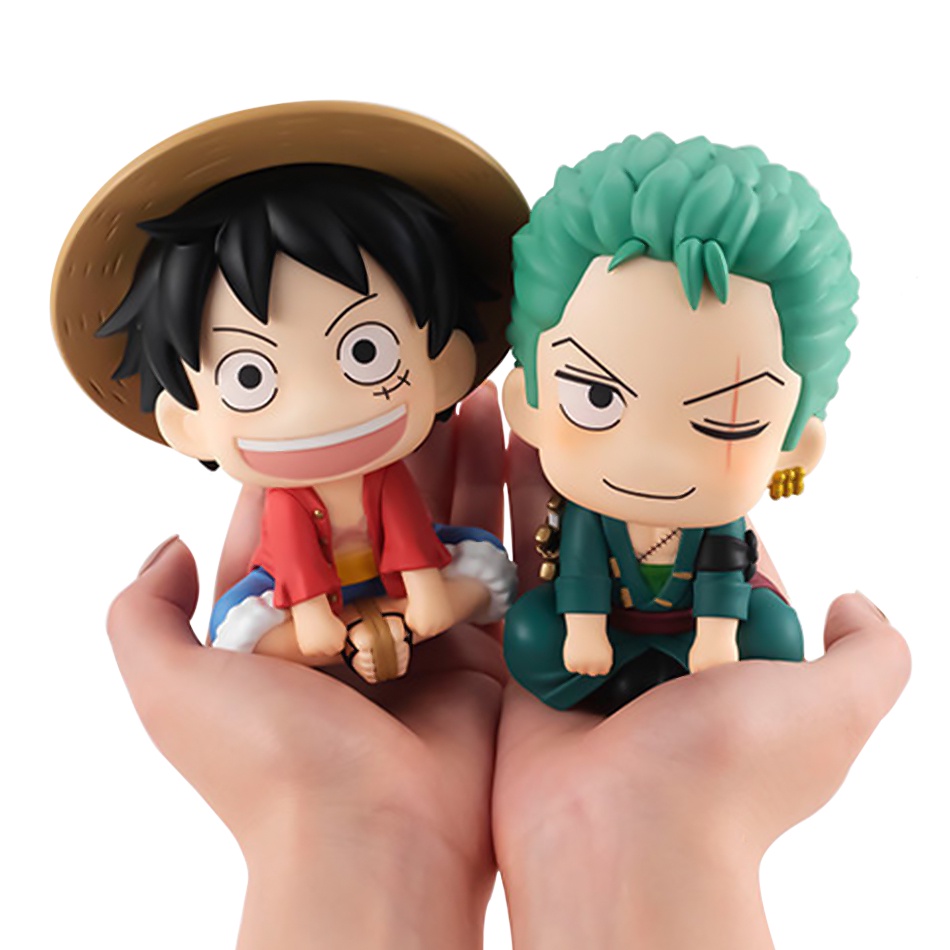 4pcs Mainan Action Figure Model Anime One Piece Luffy Roronoa Zoro Q Version Bahan PVC Untuk Koleksi