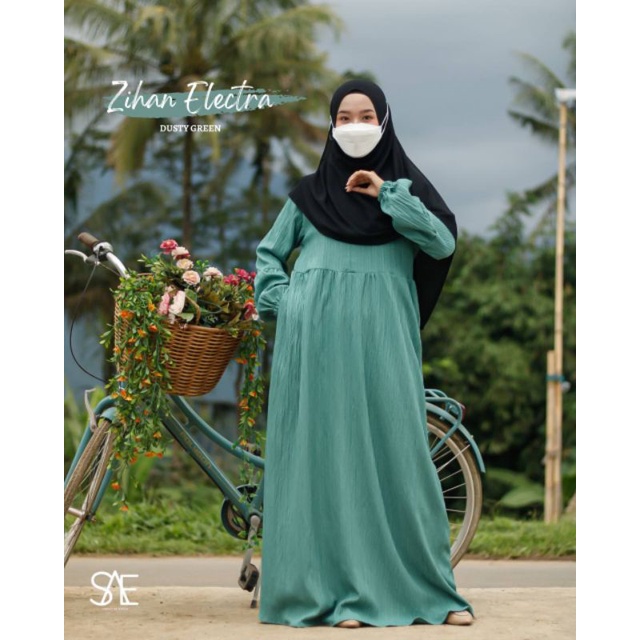 GAMIS POLOS GAMIS MURAH GAMIS ZIHAN CRINKLE SIMPLY OF AEGEA