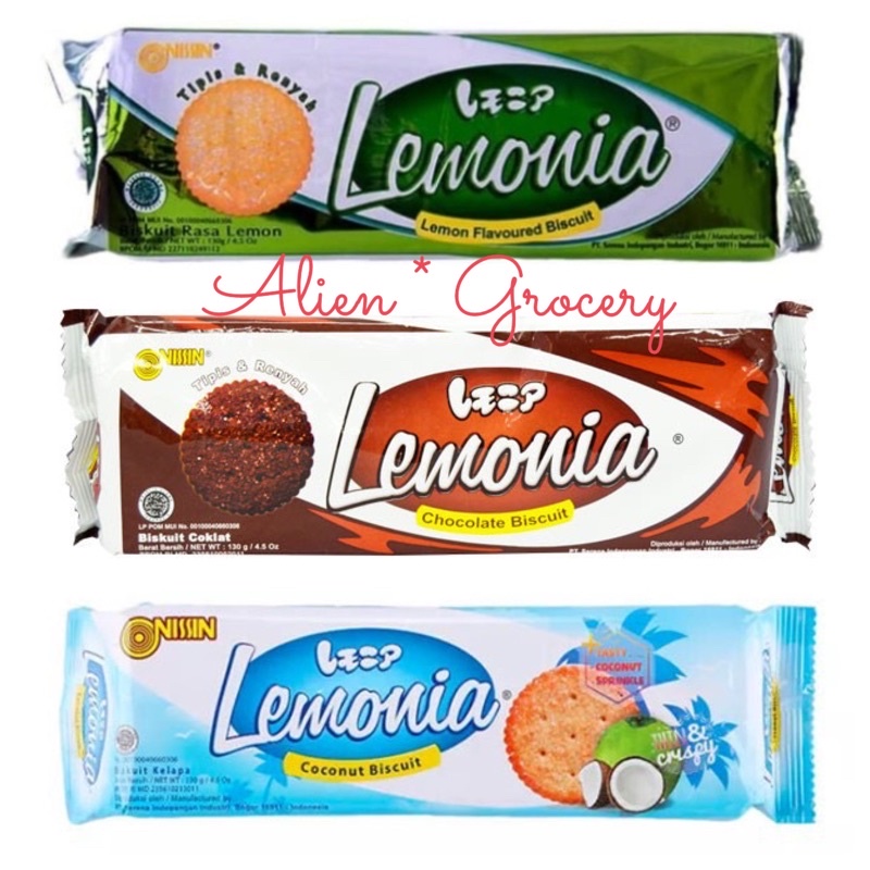 

Nissin Lemonia Biskuit Biscuit Lemon Coklat Cokelat Kelapa Coconut 130 gr