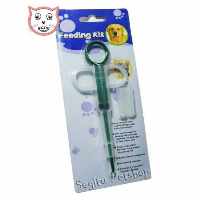 Feeding kit sepetan pelontar pil alat bantu minum kucing anjing