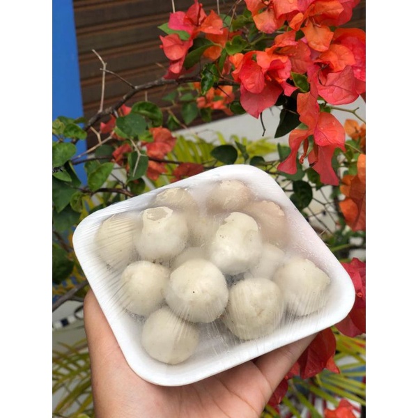 

Cilok isi abon ayam.