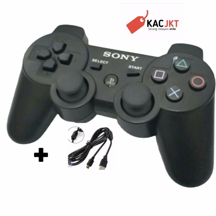 STIK PS3 OP ORI PABRIK HITAM STIK PS3 ORI PABRIK STICK PS3 ( 2 MOTOR ) HITAM