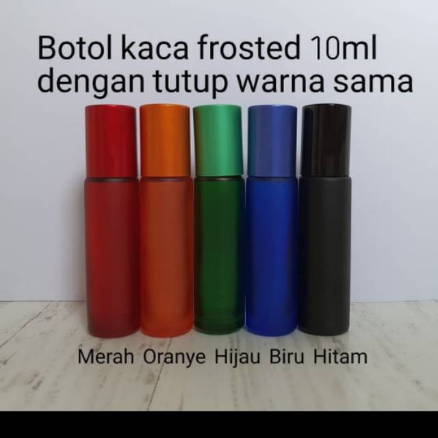 Jual Botol Kaca Roll On Frosted 10 ML TEBAL | Shopee Indonesia